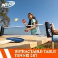 thumbnail image 2 of Nerf 7-Piece Retractable Tabletop Tennis Game Set, Play Almost Anywhere with Expandable Net, 2 Paddles and 3 Balls, Includes Convenient Portable Drawstring Bag, 2 of 6