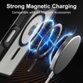 thumbnail image 4 of Étui pour iPhone 16 Pro avec Bouton de Capture de Contrôle de Caméra, [Compatible avec MagSafe], Protection Antichoc Robuste, Étui Magnétique Transparente pour iPhone 16 Pro 6.3 Pouces, Noir, 4 of 6