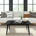 thumbnail image 2 of Plank+Beam Solid Wood 40" Mid Century Modern Coffee Tables for Living Room, Black, 2 of 8