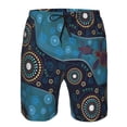 thumbnail image 4 of Disketp Men'S Swim Trunks Hawaiian Breathable Surf Beach Swimsuits Mesh Lining Beach Shorts With Pockets-Bohemian Turtle, 4 of 9