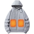thumbnail image 1 of Chaqueta Térmica Con Calefacción Abrigos Sueltos Sudaderas Informales Invierno para Hombres Y Mujeres, 1 of 9