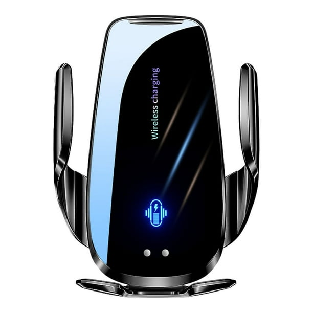 Pisexur Accesorios para coches, Electrónica para cochesAccesorios para coche Cargador inalámbrico para coche Apertura y cierre automáticos Carga rápida de 15 W Escala de inducción inteligente Control