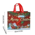 thumbnail image 2 of Non-woven Christmas Gift Bags, Durable Reusable Holiday Gift Bags for Christmas Presents, Festive Christmas Gift Bags for Friends, Lightweight Gift Bags for Holiday Gifting, 12.6*9.84*6.69in, D, 2 of 7