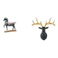 thumbnail image 1 of Escultura De Fusión De Ciervo Equino Majestuoso, Figura Artística De Resina Para Escritorio Y Decoración De Pared, Estantería Inspirada En El Feng Shui Y Exhibición De Oficina., 1 of 8