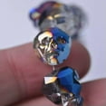 thumbnail image 4 of U8MO 5pcs 14mm Skull Head Faceted Crystal Glass Charm Loose Beads for Jewelry Making-Transparent Blue-5pcs, 4 of 6
