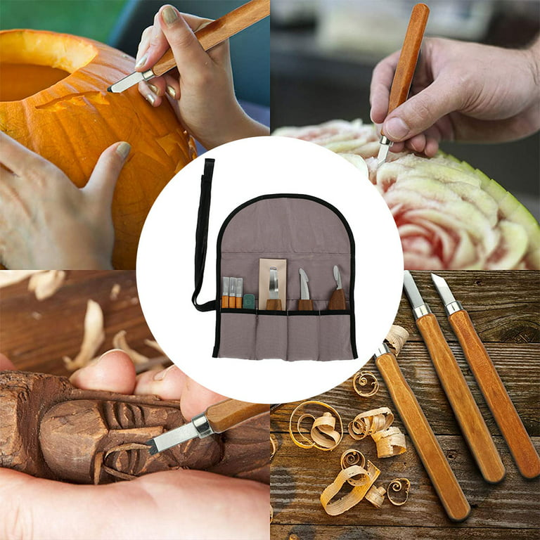 Keyohome Wood Carving Tools Kit Chisel Knife Carpenter Beginners  Woodworking Whittling Cutter Gouges Set 