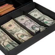 Barska Cash Box with 6-Compartment Tray and 4-Bill Holder