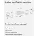 thumbnail image 3 of BVOFAR USB Rechargeable Electric Heating Scarf 3 Heating Levels Heated Neck Wrap Scarf Winter Warm Cold Weather Scarves with Power Bank for Men Women, 3 of 3