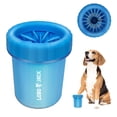 thumbnail image 1 of Limpiador de patas para mascotas LoboJack, vaso portátil de silicona 360º, azul, 1 of 7