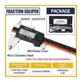 thumbnail image 2 of IP54 Digital Caliper Metal Ruler Gauge Stainless Steel Electronic Vernier Calipers Micrometer Depth Measuring Tools 6In/150mm ,Easy to Use, 2 of 8
