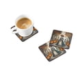 thumbnail image 4 of La Catrina Skeleton Spooky Halloween Foam Coaster Set of 4 3.5 in x 3.5 in, 4 of 5