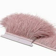 thumbnail image 2 of 2m Ostrich Feathers Trim Plumes Ribbon Selvage, 2 of 5