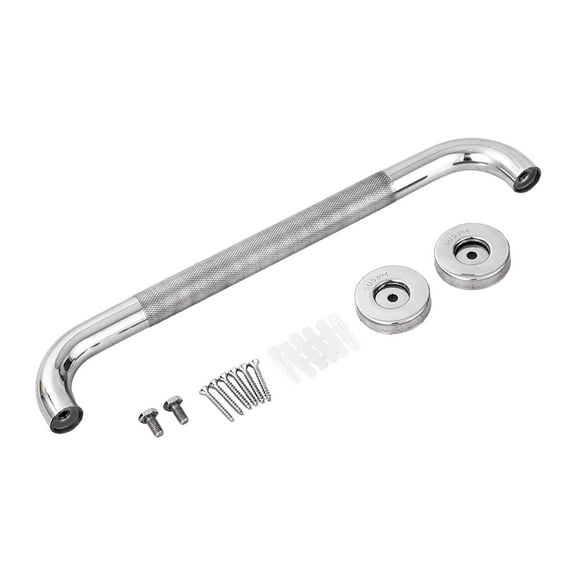Grab Bar Balance Bar Wear Resistance Replacement Stable Metal Handrail Shower Handle for Toilet Tub Bathroom Bathtubs Seniors 25Tube 53cm
