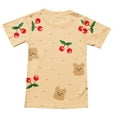 thumbnail image 6 of Cethrio Girls Outfit Sets, Summer Print Cute Shirts and Shorts Sets Khaki Size 8-9 T, 6 of 6