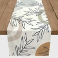 thumbnail image 3 of Creative Products Mid Mod Arch Leaves 16 x 90 Cotton Twill Table Runner, 3 of 3