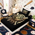 thumbnail image 5 of Erosebridal Drip Camo Baseball Bats Twin Sheet Sets, Sport Bedding for Men and Boys, 3 Pieces, 1 Flat Sheet, 1 Fitted Sheet and 1 Pillowcase, 5 of 6