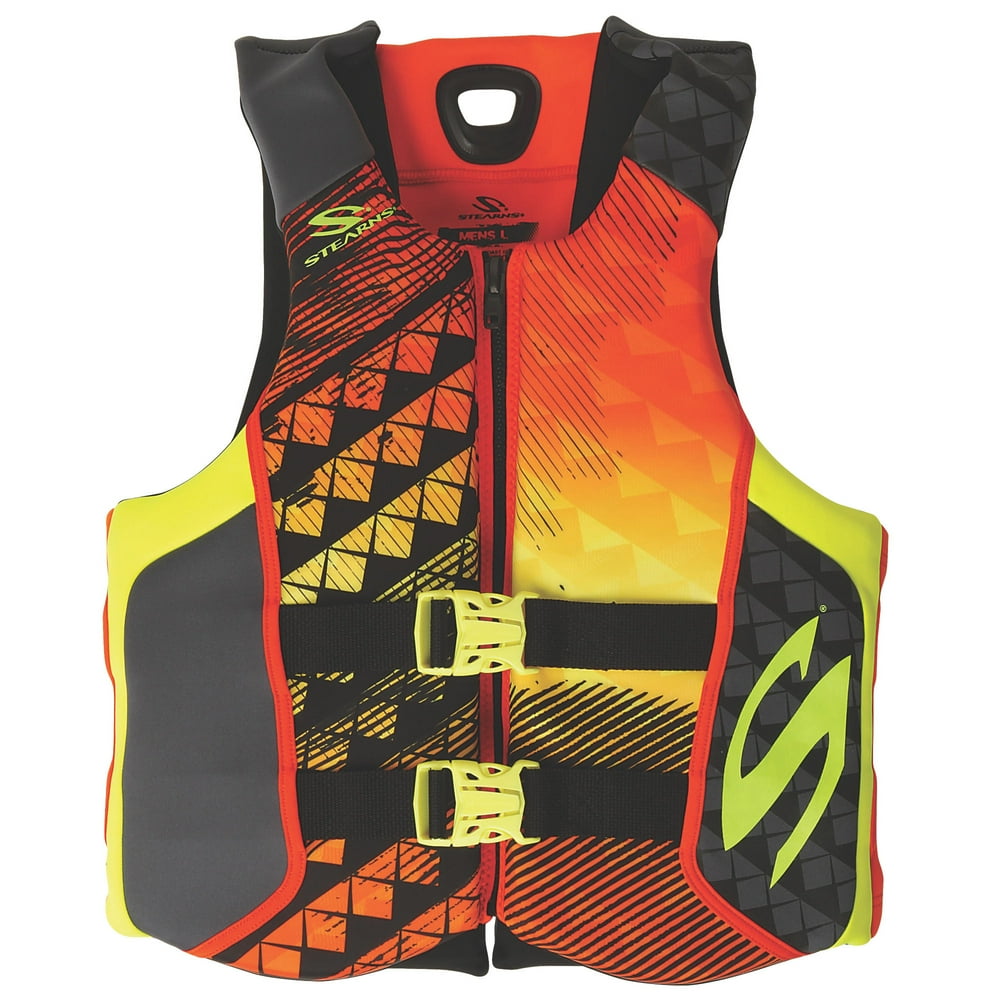 Stearns V1 Hydroprene Adult Men's Life Vest, Extra Large, Orange