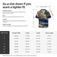 thumbnail image 5 of Kdxio Men's Hawaiian Shirt for Men Short Sleeve Shirt Golden Fantasy Landscape Summer Casual Holiday Beach Button Down T-Shirts, 5 of 5