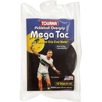 Pickleball Mega TAC Overgrip, 10 pack, Black