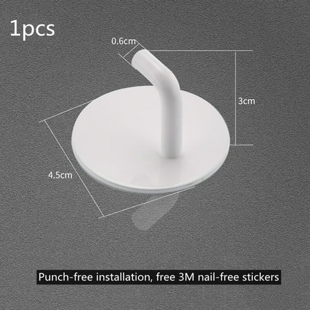 

Punch-free 304 Stainless Steel Round Hook Kitchen and Bathroom Hook Non-Slip Hook Multi-function Storage Hook Small Pendant