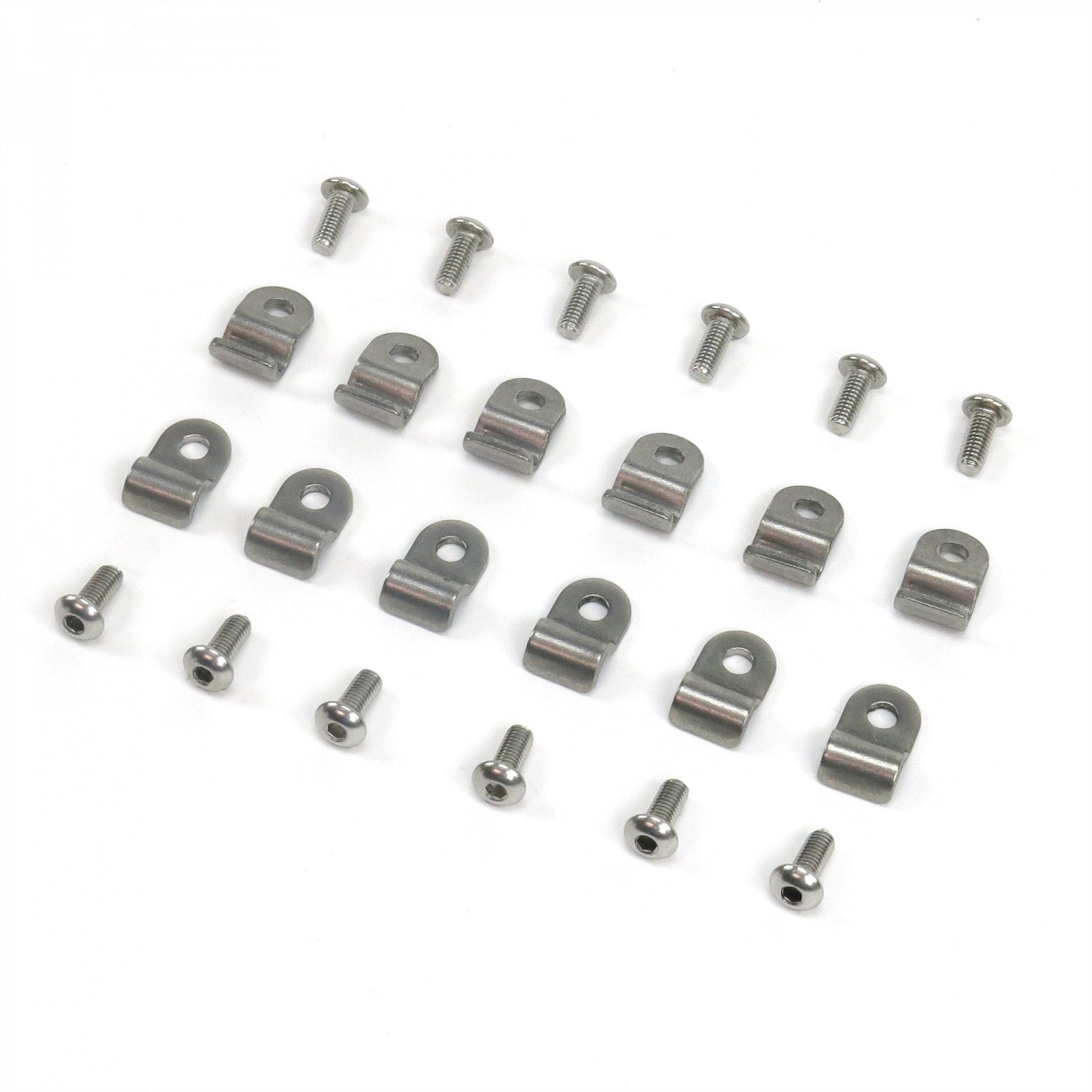 3/16in Stainless Steel Single Line Clamps 12Pk