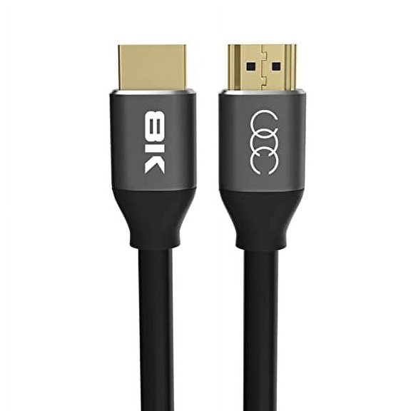 Ultra Clarity Cables HDMI Cable, 8K Resolution UHD 2.1b Ready, Supports Ethernet Ultra HDR Video HD Bandwidth 48Gbps, Audio Return Channel, High Speed HDMI Cable, Black, 10 ft, 1 Pack