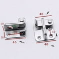 thumbnail image 4 of Bgsha Free Punching Wardrobe Door Bolt Latch Drawer Lock Safety Stainless Steel, 4 of 9
