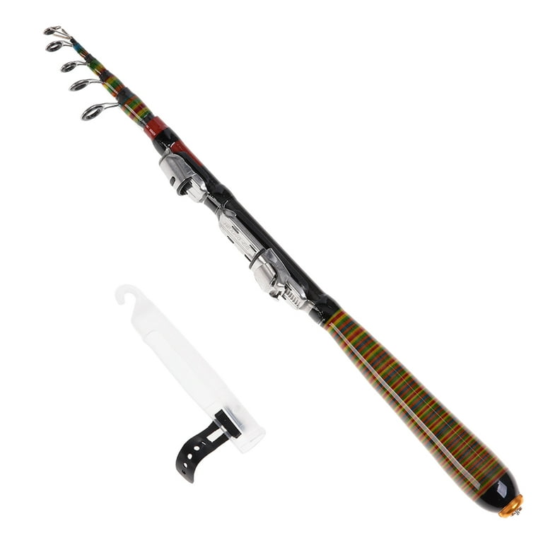 1.2m 3.94ft Telescopic Fishing Rod Travel Spinning Lure Rod Raft Pole Carbon Fiber, Size: 1.2 Medium
