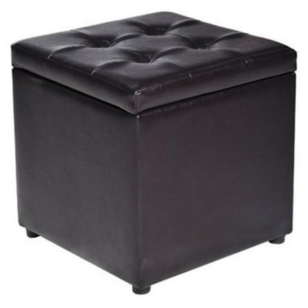 Homcom Faux Leather Storage Ottoman Footstool Homcom Faux Leather Storage Ottoman Footstool