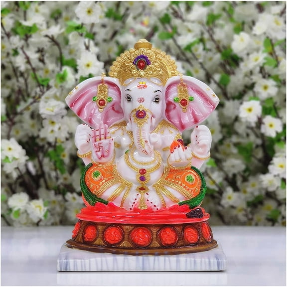 Ganesha Statue Lord Ganesha Statue in Marble Dust Ganesha Sculpture Good Luck God Indian God Statue Ganesha Figure Ganesh Idol Hindu God Statue Indian Decor Ganpati Murti - AtoZ India Cart