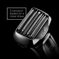 thumbnail image 3 of Panasonic ARC5 Men's Shaver with Premium Cleaning & Charge System, 5-Blade Men's Electric Razor with Shave Sensor Technology, Pop-up Trimmer, Wet/Dry - ES-LV95-S, 3 of 11