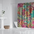 thumbnail image 2 of Pioneer Flower Floral Print Pattern Shower Curtain 72"x84" ,Bathroom Decorative Shower Curtains Set with 12 Hooks,Modern Waterproof Washable Shower Curtain, 2 of 6