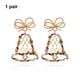 thumbnail image 5 of Sonducket 1 par de pendientes de aleación, pendientes de oreja, adornos navideños, exquisita gota única, joyería para fiesta de Navidad, suministros Ropa, zapatos y accesorios Miscelánea Sonducket AP017049-01, 5 of 6