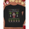 thumbnail image 5 of Tstars Mens Ugly Christmas Sweater Mele Kalikimaka Hawaiian Santa Themed Christmas Gift Funny Humor Holiday Shirts Xmas Party Christmas Gifts for Him Long Sleeve T Shirt Ugly Xmas Sweater, 5 of 7