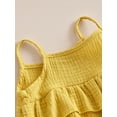 thumbnail image 4 of Toddler Baby Girls Shorts Set, Dual Layer Camisole with Elastic Waist Flower Print Shorts Summer Outfit, 4 of 8