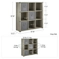 thumbnail image 3 of Little Seeds Nova 9 Cube Storage Bookcase – Grey Oak, 3 of 9