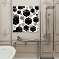 thumbnail image 4 of Wall Art Prints, Black Grey Framed Canvas Prints for Bedroom Living Room Bathroom Office, Geometric Gold White Hexagon Modern Gallery Wrap Wall Art Poster for Gifts Home Decor 28"x28", 4 of 9