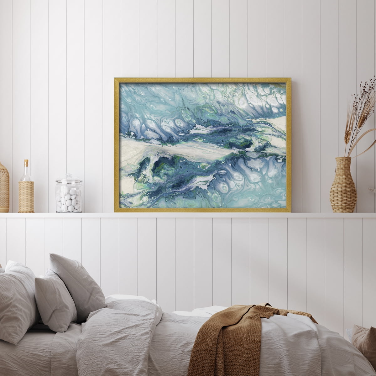 Marble Montage by Carol Robinson - Restickable Framed Giclée Print