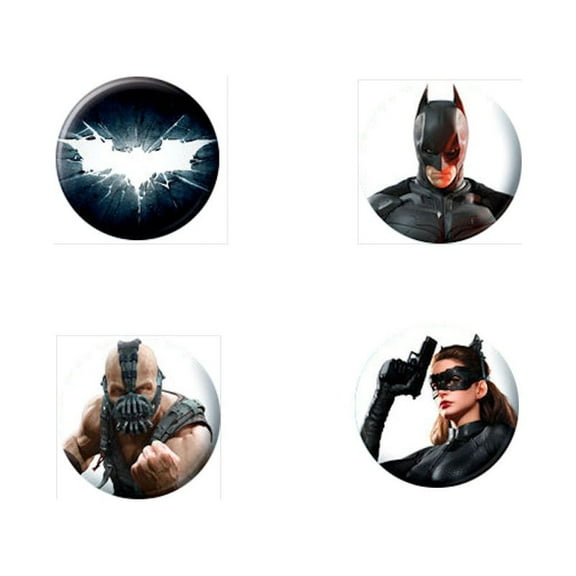 Batman The Dark Night Rises 4 Piece Button Set - 82198