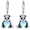 01-Panda, variant on Duck Earrings for Women 925 Sterling Silver Heart Moonstone Duck Earrings Animal Jewelry Gifts for Women