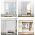 thumbnail image 7 of Shower Curtain Rod, 1" Diameter Heavy Duty Tension Shower Rod, Non Slip Adjustable 28-74 inch No Drill Shower Curtain Rods Spring Tension For Bathroom, Shower Stall, No Rust, Brushed Nickel, 7 of 7