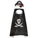 thumbnail image 1 of Disfraz de pirata, capa de pirata clásica, capa de cosplay, capa de esqueleto, sombrero y parche en el ojo para regalos de fiesta de Halloween, 1 of 2