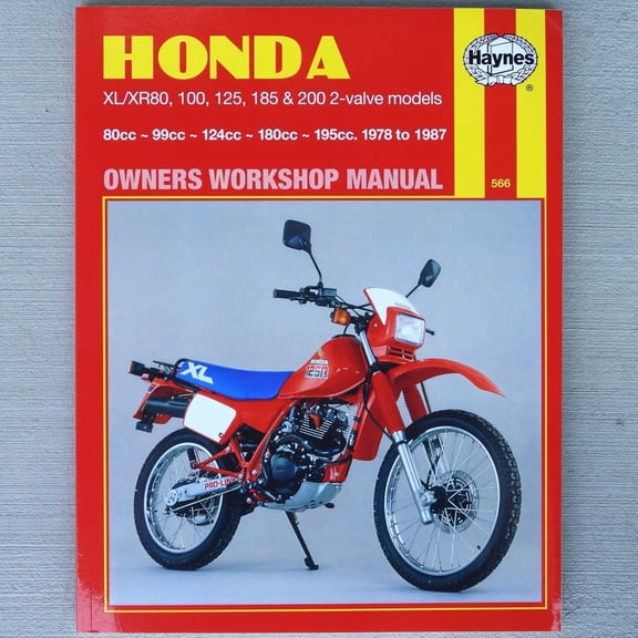 Service & Repair Manual for Honda XL80 XR80 XL100 XR100 XL125 XL185 XR185 XL200 XR200 1978-1987