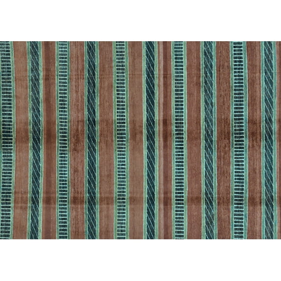 Ahgly Company Indoor Rectangle Oriental Light Blue Modern Area Rugs, 3' x 5'