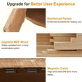 thumbnail image 3 of May in Color 2-Door Storage Cabinet, Accent Buffet Sideboard Cabinet, for Hallway, Dining Room, Living Room, Entryway, Natural, 3 of 9