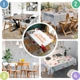thumbnail image 4 of Thanksgiving Day Table Cloth Waterproof Spillproof Tablecolths Table Covers Welcome Thanksgiving Pumpkin Harvest Table Cover for Party Picnic Dinner Decor Rectangle,60x84inch, 4 of 5