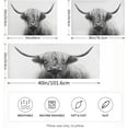 thumbnail image 4 of Highland Cow Satin Pillowcase for Hair and Skin Silk Pillowcase Soft Breathable Sleeping Pillow Covers Smooth Cooling Pillowcase with Envelope Closure Size Standard 20x40 in Home Decor Gifts, 4 of 7