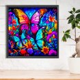 thumbnail image 3 of 5D bricolaje taladro redondo completo diamante pintura mariposa decoración del hogar arte artesanal (A7608) FLhrweasw Nuevo, 3 of 9