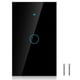 thumbnail image 1 of Interruptor De Pantalla Táctil Wifi De Un Solo Círculo Para Alexa Google 1-Way Ac 100-250V (Enchufe Negro De Ee. Uu.) Noticed EL006845-00, 1 of 6