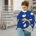 thumbnail image 4 of Haiem Moon Lamb Baby Nursing Cover & Nursing Poncho - Multi Use Cover for Baby Car Seat Canopy, Stroller Cover, 360°Full Privacy Breastfeeding Coverage, 4 of 9